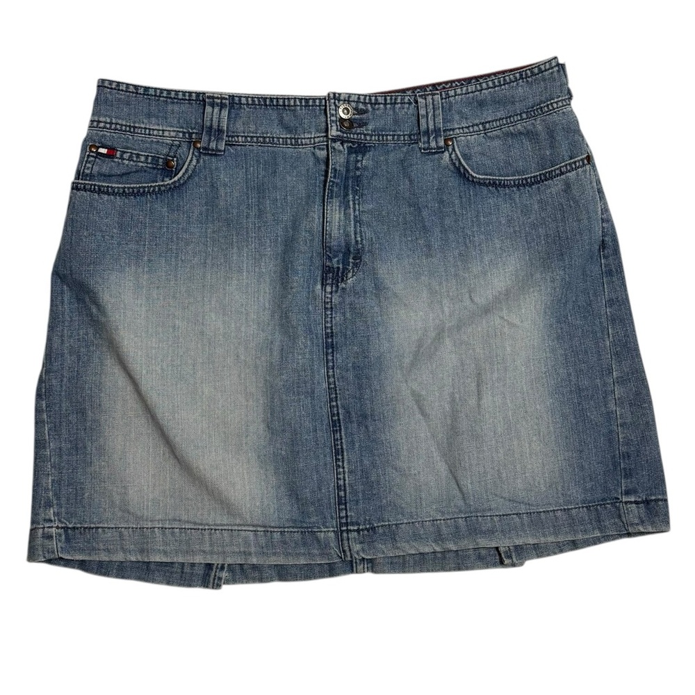 Tommy Hilfiger Blue Denim Mini Skirt Size 16